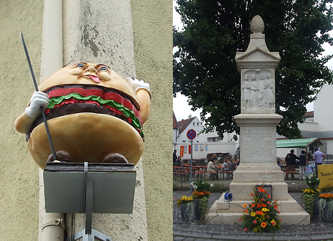 Augsburg-Oberhausen Hamburgerpalast R&ouml;merdenkmal - KoKa Augsburg