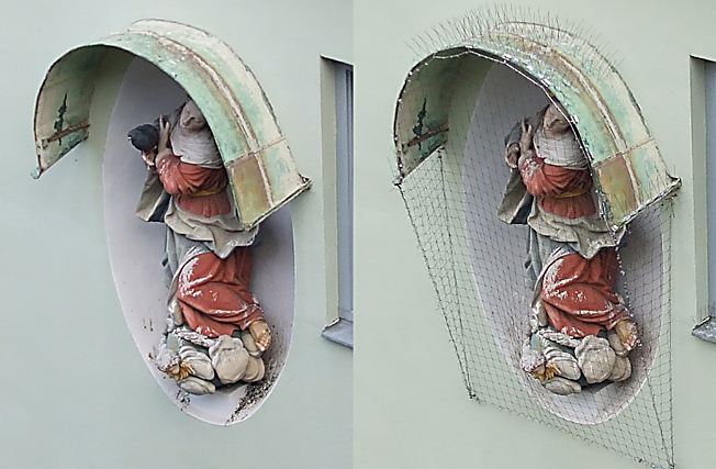 Madonna um 1750 Augsburg, Jakobervorstadt  --  KoKa Augsburg
