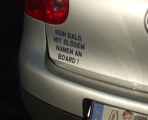 Kein Balg an Bord!