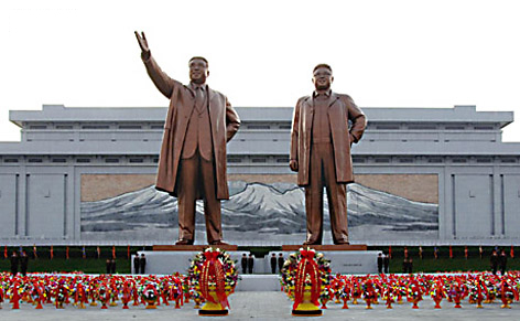 Kim Il Sung / Kim Jong Il - Mansu-Platz Pjöngjang/N-Korea