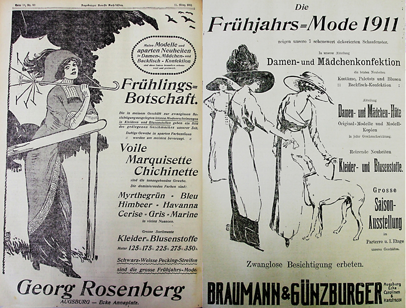 Mode in Augsburg 1911  --  KoKa Augsburg