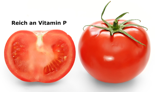 Tomate mit Vitamin Pestizid a bis f